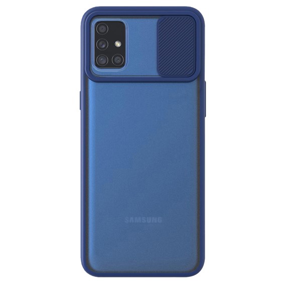CaseUp Samsung Galaxy A71 Kılıf Camera Swipe Protection Lacivert 2